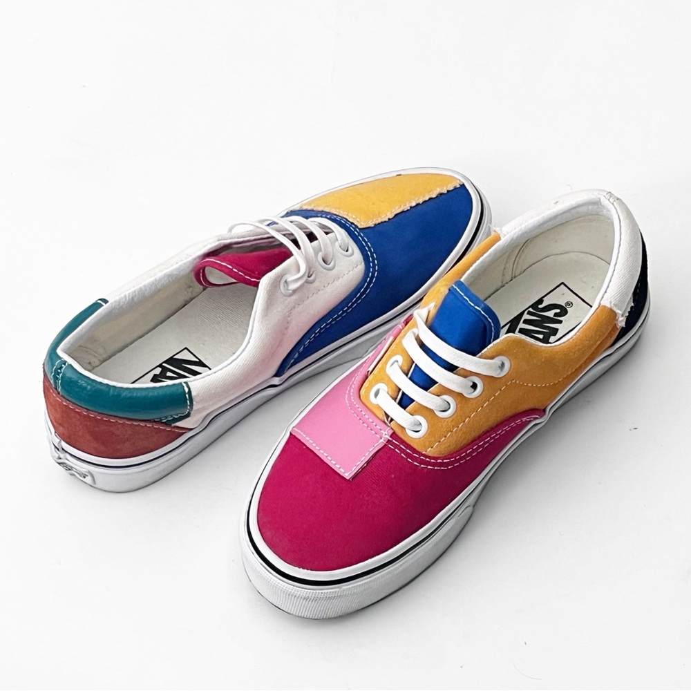VANS Era Patchwork Multicolored Low Top Lace Up Unisex Shoes Women’s 6.5 Casual